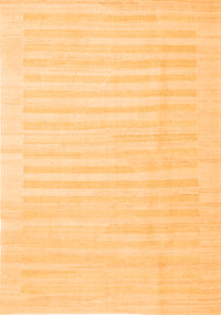 Abstract Orange Contemporary Rug, con1135org