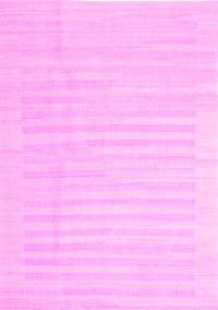 Abstract Pink Contemporary Rug, con1135pnk