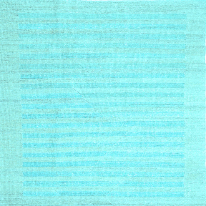 Square Machine Washable Abstract Light Blue Contemporary Rug, wshcon1135lblu