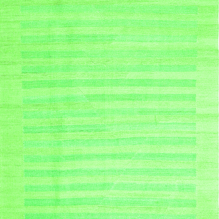Serging Thickness of Machine Washable Abstract Green Contemporary Area Rugs, wshcon1135grn