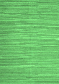 Abstract Emerald Green Contemporary Rug, con1136emgrn