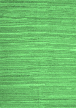 Abstract Emerald Green Contemporary Rug, con1136emgrn