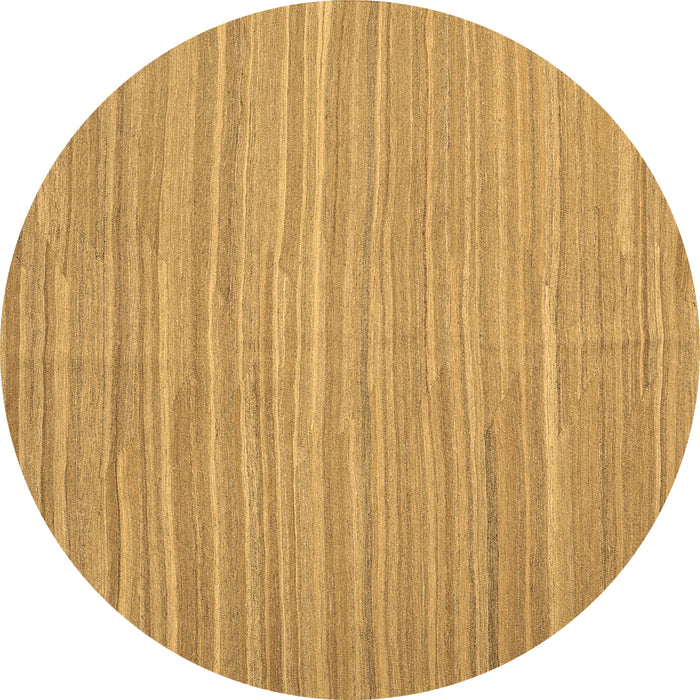 Round Abstract Brown Contemporary Rug, con1136brn