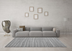 Machine Washable Abstract Gray Contemporary Rug in a Living Room,, wshcon1136gry