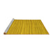 Sideview of Machine Washable Abstract Yellow Contemporary Rug, wshcon1136yw