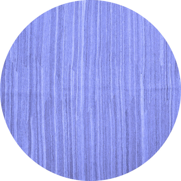 Round Machine Washable Abstract Blue Contemporary Rug, wshcon1136blu