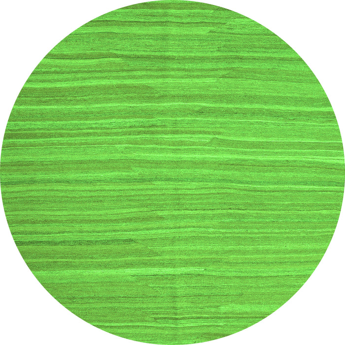 Square Abstract Green Contemporary Rug, con1136grn
