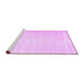 Sideview of Machine Washable Solid Purple Modern Area Rugs, wshcon1137pur