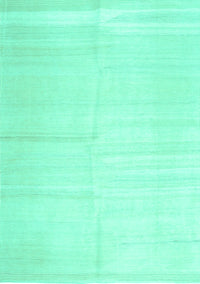 Solid Turquoise Modern Rug, con1137turq