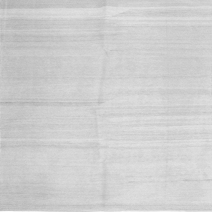 Round Machine Washable Solid Gray Modern Rug, wshcon1137gry