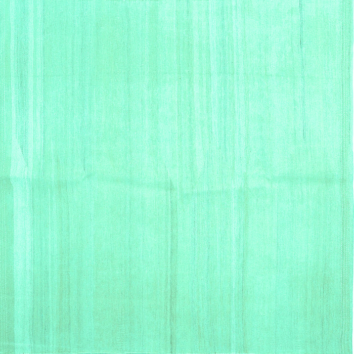 Square Solid Turquoise Modern Rug, con1137turq