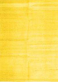 Solid Yellow Modern Rug, con1137yw