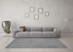 Machine Washable Abstract Gray Contemporary Rug in a Living Room,, wshcon1138gry