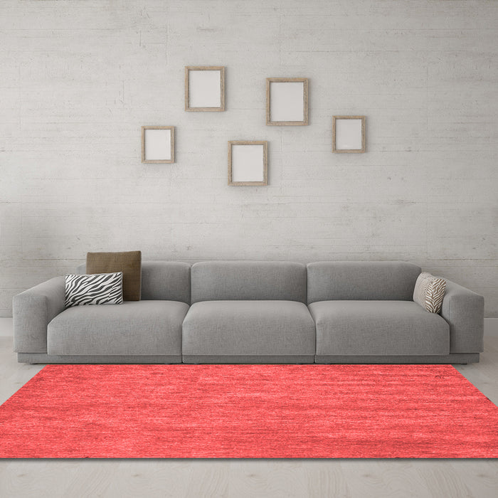 Contemporary Red Washable Rugs