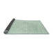 Thickness of Contemporary Mint Green Modern Rug, con1139