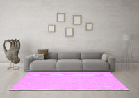 Machine Washable Abstract Pink Contemporary Rug, wshcon1139pnk