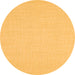 Square Abstract Orange Contemporary Rug, con1139org