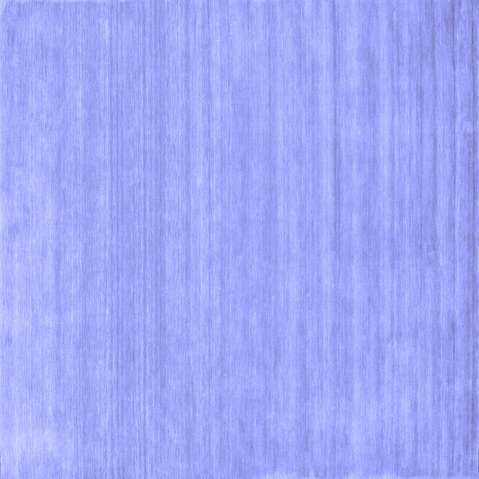 Square Solid Blue Modern Rug, con113blu