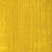 Square Solid Yellow Modern Rug, con113yw