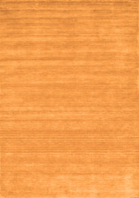 Solid Orange Modern Rug, con113org