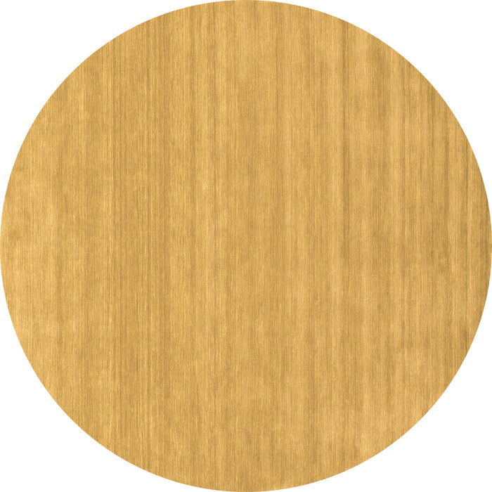 Round Solid Brown Modern Rug, con113brn
