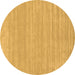 Round Solid Brown Modern Rug, con113brn