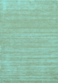 Solid Light Blue Modern Rug, con113lblu