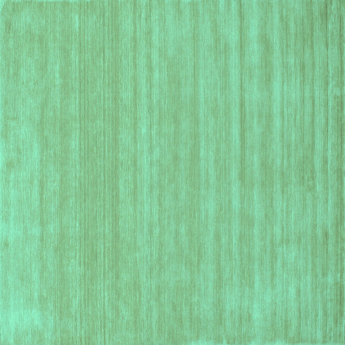 Square Solid Turquoise Modern Rug, con113turq