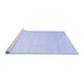 Sideview of Machine Washable Solid Blue Modern Rug, wshcon1140blu