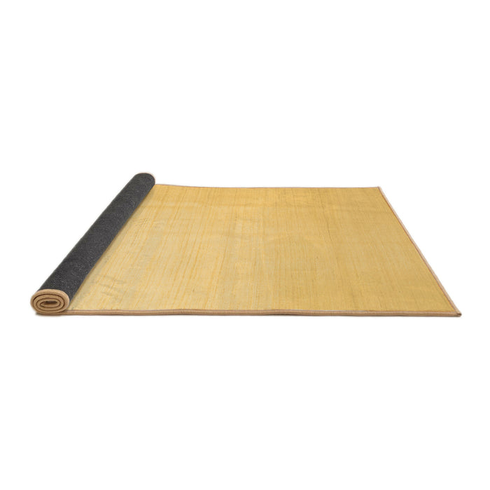 Sideview of Solid Brown Modern Rug, con1140brn