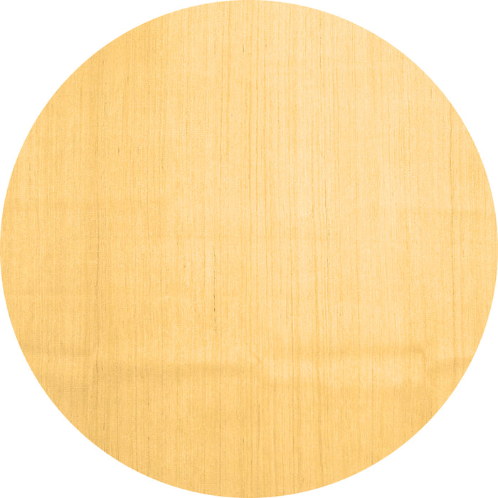 Round Solid Brown Modern Rug, con1140brn