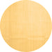 Round Solid Brown Modern Rug, con1140brn