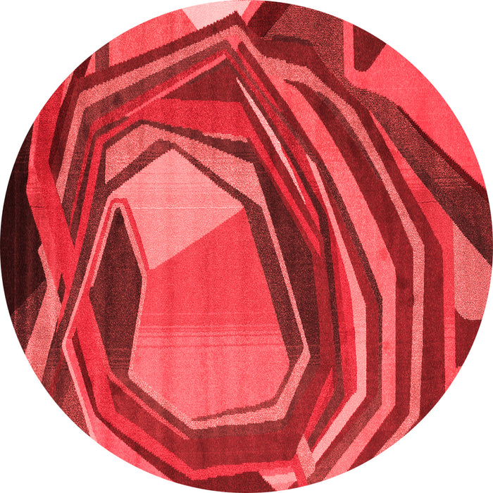 Machine Washable Abstract Red Contemporary Rug, wshcon1141red