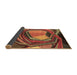 Sideview of Abstract Brown Contemporary Rug, con1141brn