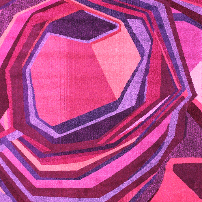 Machine Washable Abstract Pink Contemporary Rug, wshcon1141pnk