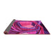 Sideview of Abstract Pink Contemporary Rug, con1141pnk