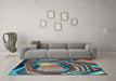 Machine Washable Abstract Light Blue Contemporary Rug in a Living Room, wshcon1141lblu