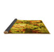 Sideview of Abstract Yellow Contemporary Rug, con1142yw