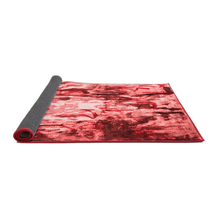 Abstract Red Contemporary Area Rugs
