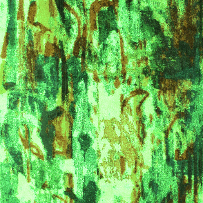 Abstract Green Contemporary Rug, con1142grn