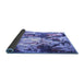 Sideview of Abstract Blue Contemporary Rug, con1142blu