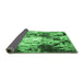 Sideview of Abstract Emerald Green Contemporary Rug, con1142emgrn