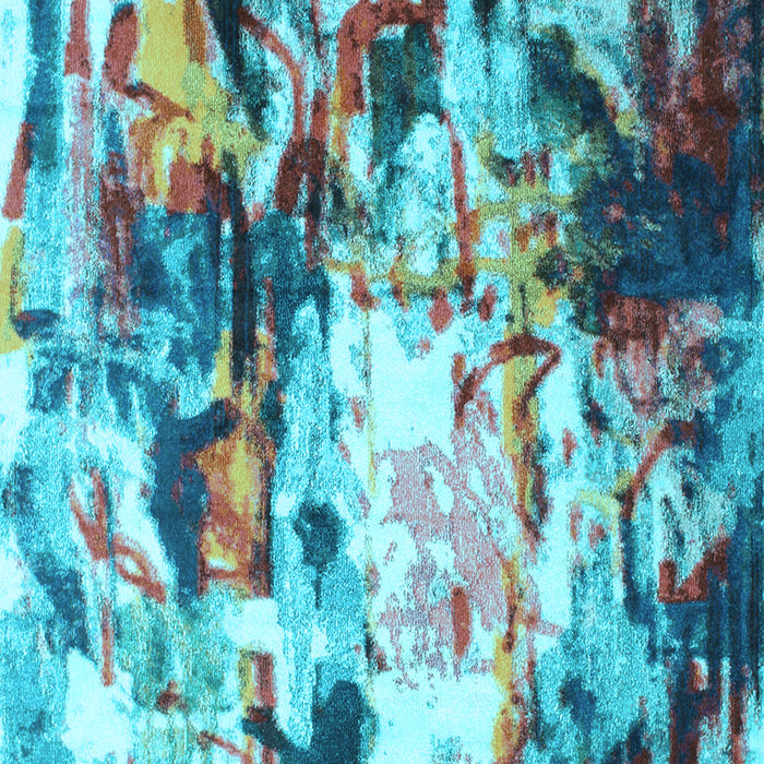 Abstract Light Blue Contemporary Rug, con1142lblu