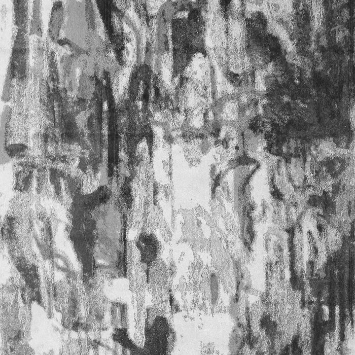 Serging Thickness of Machine Washable Abstract Gray Contemporary Rug, wshcon1142gry