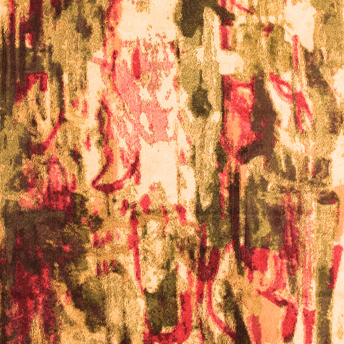 Abstract Orange Contemporary Rug, con1142org