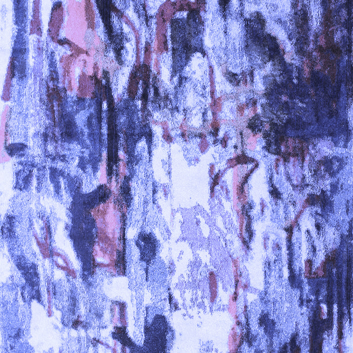 Machine Washable Abstract Blue Contemporary Rug, wshcon1142blu