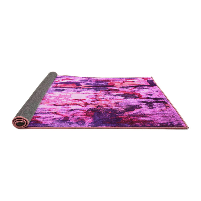 Sideview of Abstract Pink Contemporary Rug, con1142pnk
