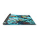 Sideview of Abstract Light Blue Contemporary Rug, con1142lblu