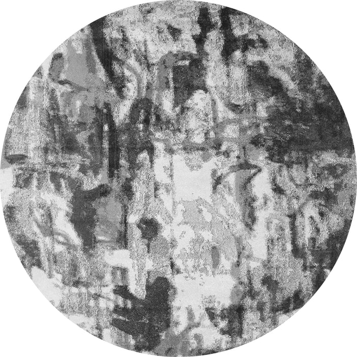 Machine Washable Abstract Gray Contemporary Rug, wshcon1142gry