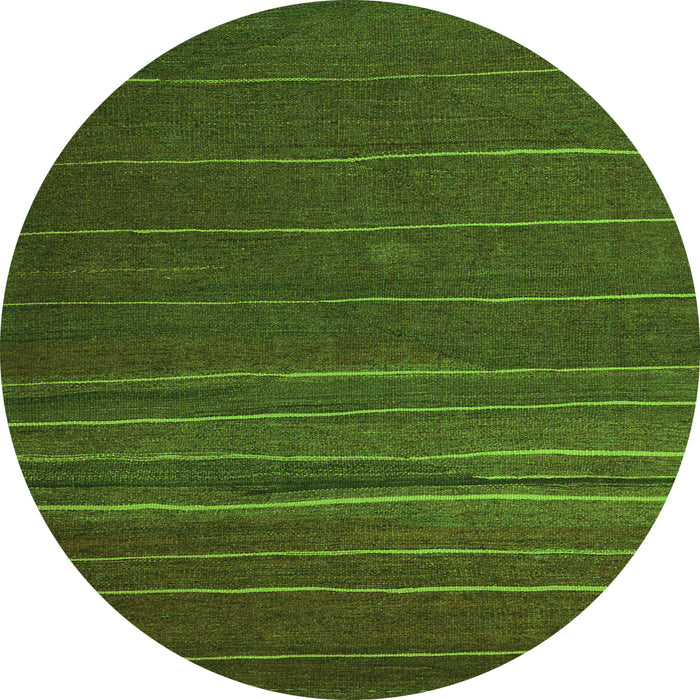 Square Abstract Green Contemporary Rug, con1143grn